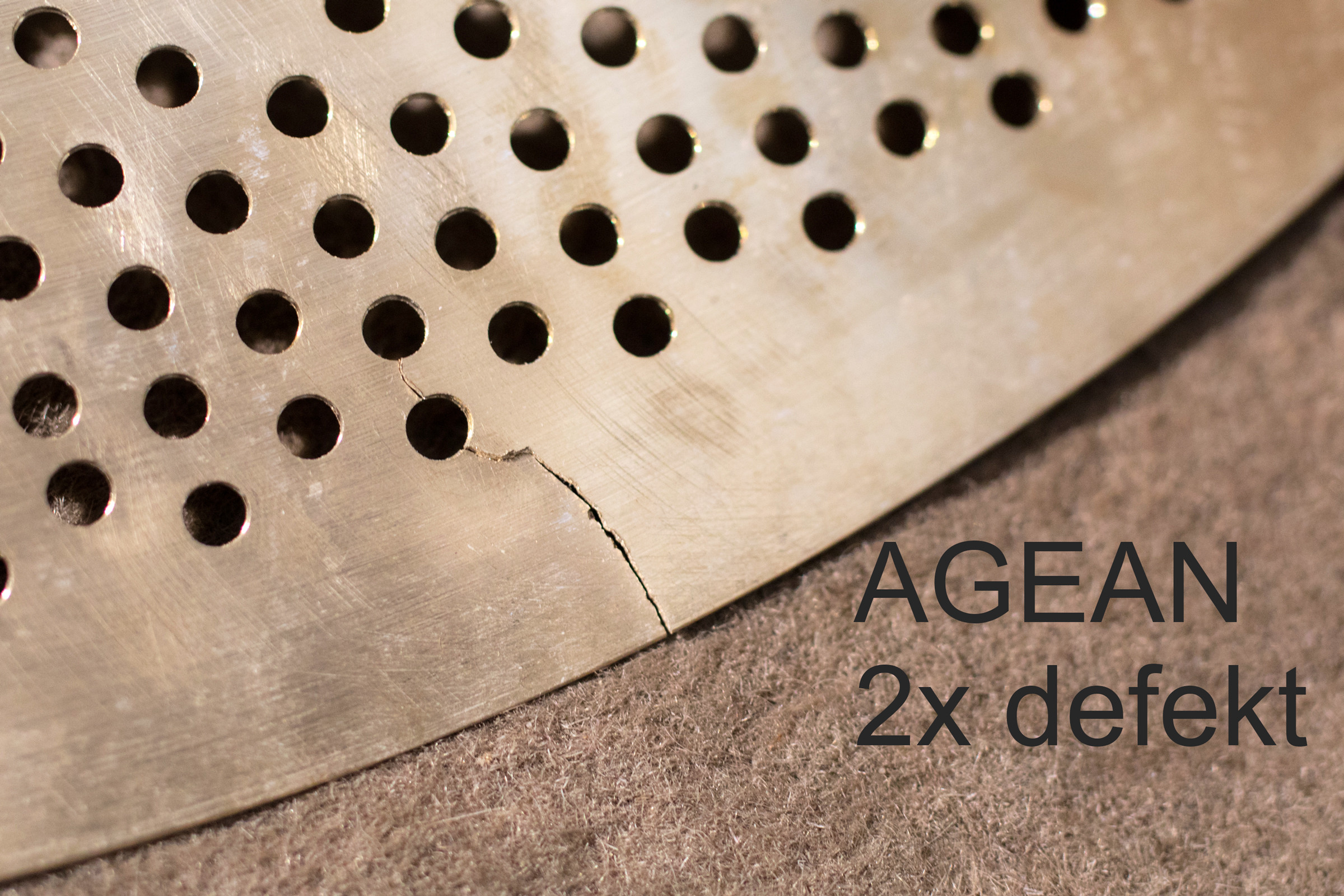Agean cymbals defekt - Crash broken