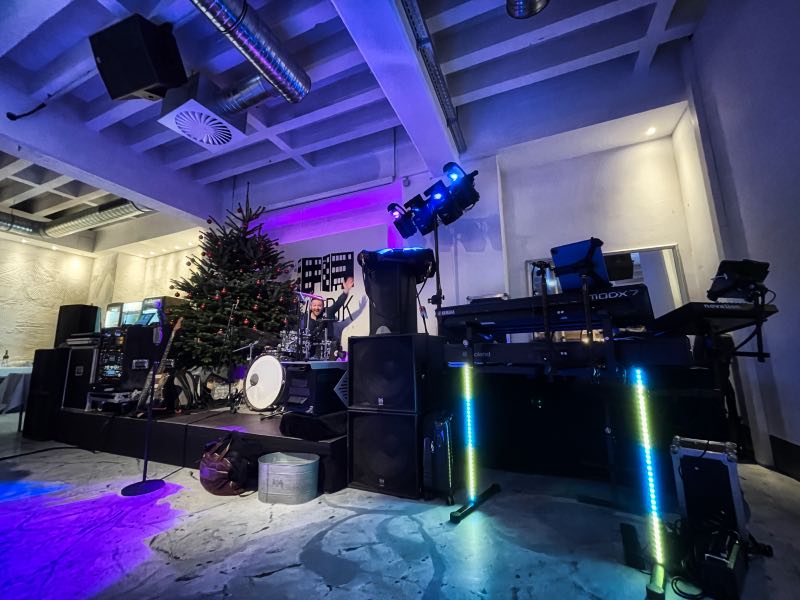 Hier waren wir als Partyband auf einer tollen Weihnachtsfeier in Neuss